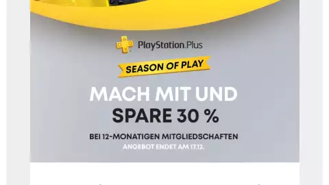 Black Friday: PS Plus Tarife 25-30% reduziert im PS Store - mit günstigem  PSN Guthaben zusätzlich sparen! 🔥 - Foraum