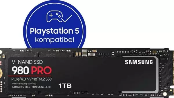 SSD« MB/S (1 SSD 7000 MB/S interne PCIe Lesegeschwindigkeit, Playstation 5000 1TB Samsung Foraum TB) PRO - Schreibgeschwindigkeit, 5 »980 kompatibel,