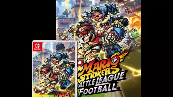 Mario Strikers: Battle League Football (Nintendo Switch) + Mario Strikers  Battle League Football Poster