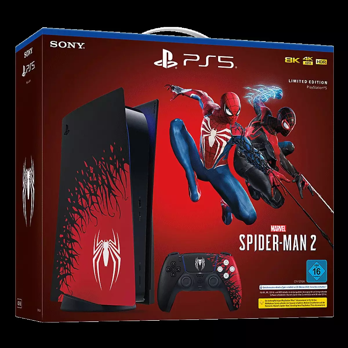 playstation 5 marvel's spider man 2 limited edition cfij 10013