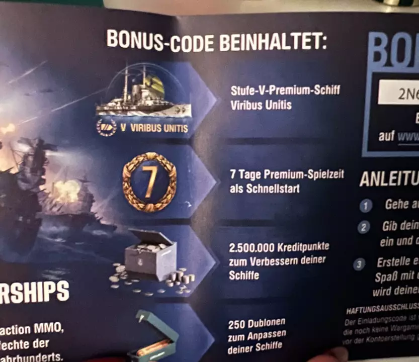 World of Warships Codes abzugeben Foraum